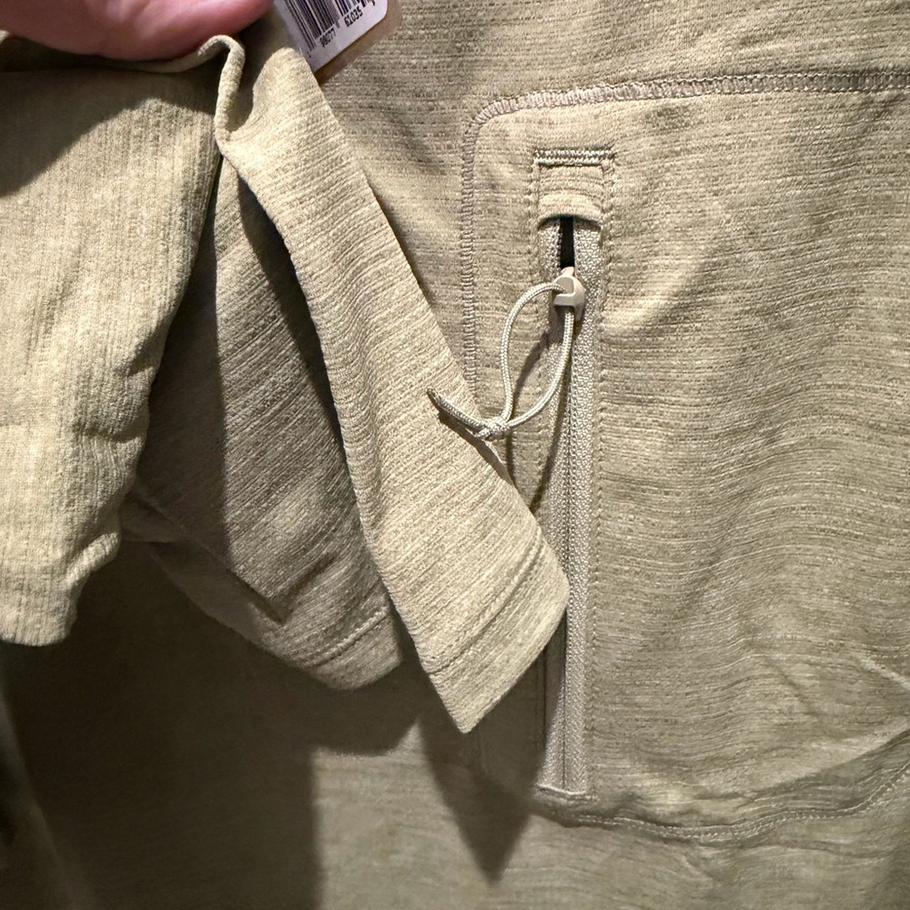 Patagonia Olive Green Long Sleeve Cool Sun Hoodie with Zip Chest Pocket - Picture 10 of 12